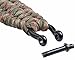 The Friendly Swede Trilobite Extra Beefy/Wide 500 lb Paracord Survival Bracelet With Stainless Steel Black Bow Shackle - Adjustable Size (Army Green Camo M (7-8
