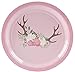 BLUE PANDA Disposable Plates - 80-Count Paper Plates, Bridal and Baby Shower Party Supplies for Appetizer, Lunch, Dinner, and Dessert, Floral Deer Pattern, 9 x 9 Inches