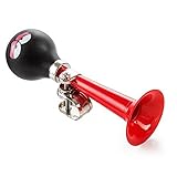 Sleepy Susi Kid's Bike Horn, Red with Eyes, Bicycle or Tricycle Horn Attaches To Handlebar