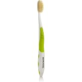 MOUTHWATCHERS Soft Flossing Manual Toothbrush, Adults, Ultra Clean, Green | Floss-Tip Bristles for Sensitive Teeth and Gums, Soft Manual Brush, Deep Clean, BPA Free, Dr Plotka Design