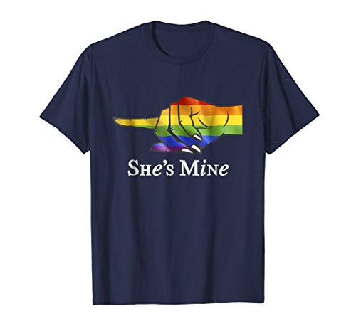 She's Mine Lesbian Couple T-Shirt - I'm Hers Matching Shirt
