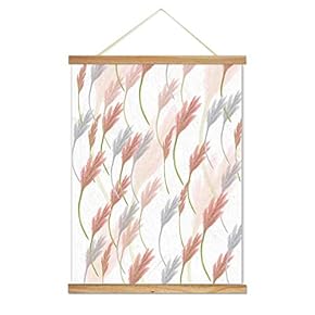 Hanging Poster NO Magnetic Wooden Framed, Colorful Leaves Fulfilled Home Wall Canvas Prints Decoration Ready to Hang - 18"x24" inches