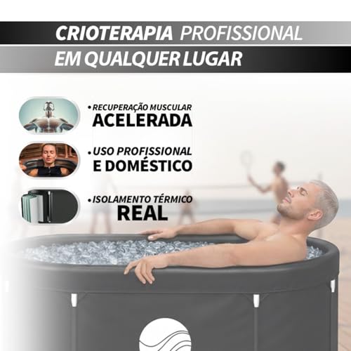 Banheira Bisbel De Gelo Ofurô Profissional Dobrável Spa Portátil Alta Qualidade Grande Crioterapia