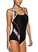 CharmLeaks Women One Piece Athletic Swimwear Endurance Swimming Suits S Red