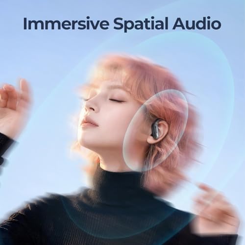 Active Noise Cancelling Ear Buds Wireless Earbuds 90Hrs Playtime Bluetooth Headphones with Hi-Res Stereo Deep Bass Power Display Earphones with Earhooks Waterproof Transparency Headset for Sports/Gym