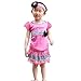 Baby butterfly headdress & Baby Girl's Dress Suits Romper Type YSQH6333 0-3month , Pink