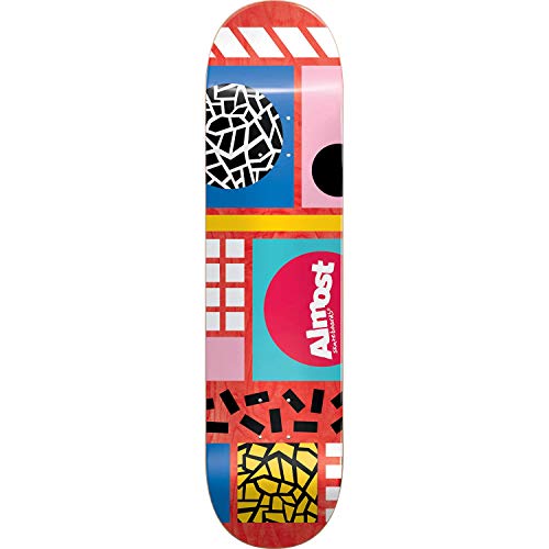Almost New Wave Skateboard Deck -8.5 Red Deck - Assembled AS