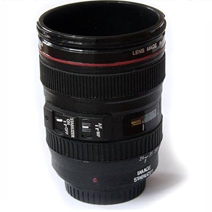 HitPlay Metal Lens Coffee Cup - Black