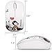 Sungwoo Wireless Mouse 2.4GHz Silent Mouse with Cute Little Bird Design and Nano Receiver for PC Laptop Desktop - White Bird