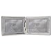 Lawrence FramesPolished Silver Plate 5x7 Hinged Double Horizontal - Bead Border Design11675D