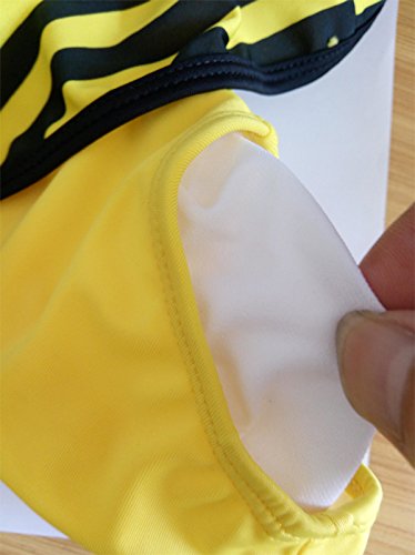 Little Girls Baby Girls One-Piece Swimsuit Cute Bee Skirt Swimsuit (2-3Years) - Thumbnail 4
