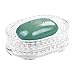 iDesign Alston Bar Soap Dish for Bathroom Vanities, Kitchen Sink - Clear