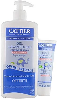 Cattier Baby Hypoallergenic Cleansing Gel 500ml + Free Moisturising Cream 75ml