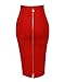 whoinshop Women's Stretchy Slim Fit Midi Bandage Pencil Skirt