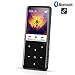 AGPTEK 16GB MP3 Player Bluetooth 4.0 with 2.4 Inch TFT Color Screen, FM/Voice Recorder Lossless Sound Metal Music Player, Touch Button with Backlight Support Up to 128GB, Black(C2S)