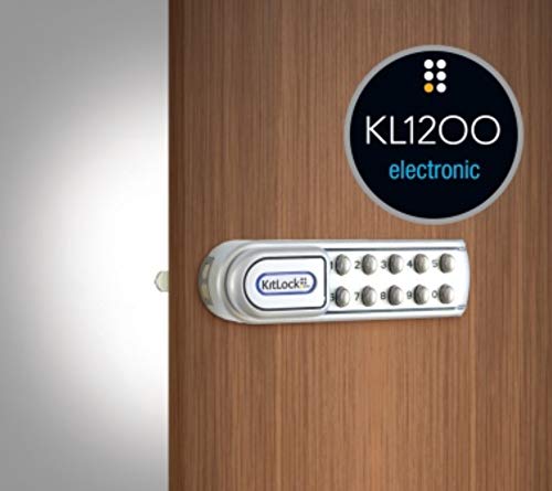 Codelocks KL1200 Heavy Duty Electronic Cabinet Lock Horizontal R.H. SG Silver Grey-New