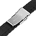 TRUMiRR 22mm Silicone Rubber Watch Band Strap for Samsung Gear S3 Classic Frontier, Galaxy Watch 46mm, Gear 2 R380 R381 R382, Moto 360 2 46mm Men, Asus Zenwatch 1 2 Men, Pebble Time, Black