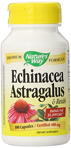 Nature's Way Echinacea, Astragalus and Reishi, 100 Capsules (Pack of 2)