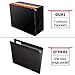 ABC life Hanging File Folders Letter Size 7 Pockets Accordian File Organizer Expanding File Folder for Filing Cabinet/Accordion File Box Plastic Document Receipt Organizer with Colored Labels