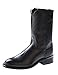 Old West Men's Leather Roper Cowboy Boot Black 12
