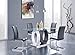 Global Furniture USA Oval Base Dining Table, Gray