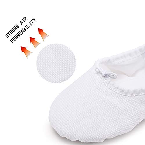 image for Koolen Ballet Shoes, Canvas Upper & Leather Sole Ballet Slippers, Ball