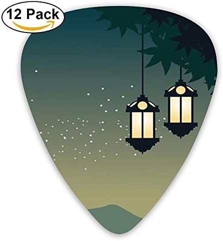 Tomster Ramadhan Afternoon Standard Guitar Pick 12 Pack, Medium Gauge 73mm