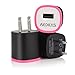 USB Wall Charger, AEDILYS 3-pack Universal Portable Home Travel Wall Charger Adapter for iPhone, iPad, Samsung, LG, Nexus, HTC and More (Black,3 Pack)