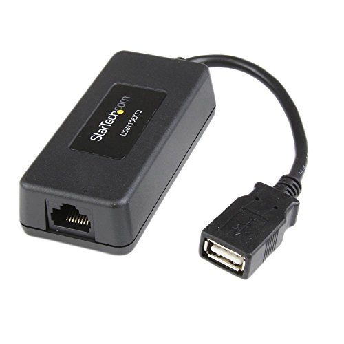 StarTech.com 131-Feet 1 Port USB for Cat5/Cat6 Ethernet Extender, Black (USB110EXT2 )