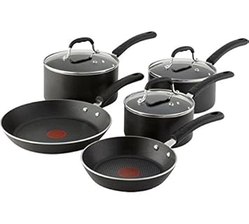 Tefal - Juego de 5 sartenes de inducción de aluminio antiadherente: Amazon.es: Hogar