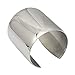 COUYA Stainless Steel Smooth Polished Open Cuff Bangle Bracelet for Women Lady Girls Gift