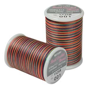 Miyuki #8 Crochet Bead Thread Rainbow 25 Meter Spool in Oman