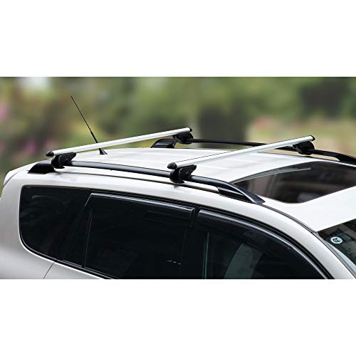 NISSAN QASHQAI ALUMINIUM SILVER AERO ROOF BARS/RACK FOR CAR WITH SIDE RAILS Buy Online in UAE