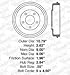 Max DS923342 Rear Premium OE Replacement Drums and Shoes Combo Brake Kit