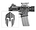 3 - Spartan Helmet Vinyl Decals / Stickers AR-15 AR15 Lower, Helmets, Hard Hats, Stealthy Black Ops American Flags