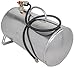 JEGS Portable Aluminum Air Tank | 5 Gallon Capacity | Horizontal Design | Maximum Rating 125 PSI | Includes Gauge, 36 Inch Hose, and Pressure Relief Valve