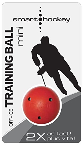 Smarthockey 3oz Swedish Mini Hockey Training Speed Ball - RED 3-Pack - Thumbnail 2