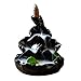 MagiDeal Ceramic Glaze Incense Smoke Cone Burner Backflow Censer Tower Holder #5