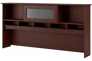 BUSH BUSINESS FURNITURE Bush Furniture Cabot 72W Desk Hutch in Harvest Cherry