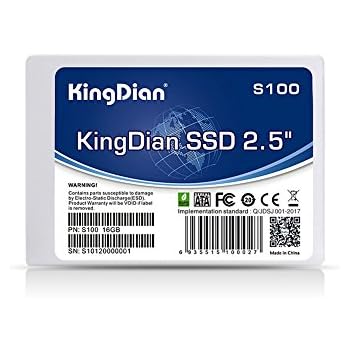 KingDian 2.5 inch SATA II Internal Solid State Drive 16GB Speed Upgrade Kit for Desktop PCs and MacPro(S100 16G)