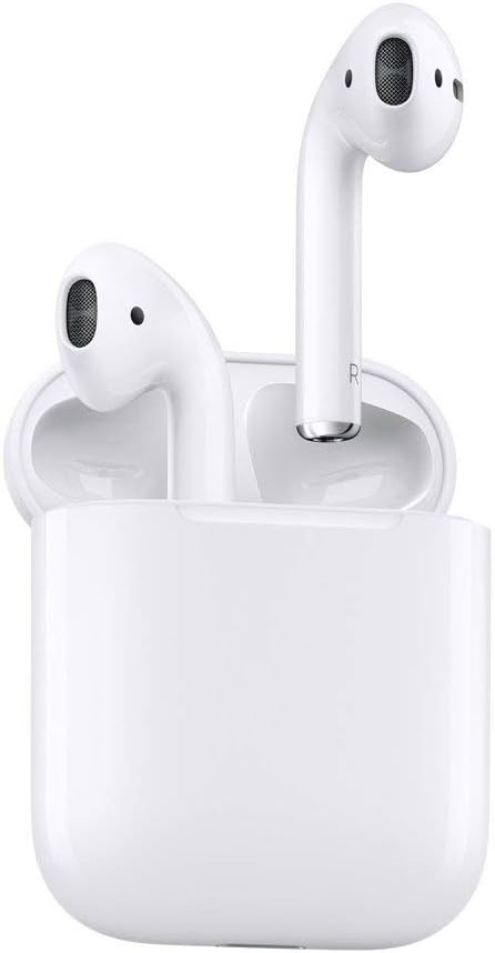Apple MMEF2AM/A AirPods Wireless Bluetooth Headset for iPhones with iOS 10 or Later White - (Renewed)