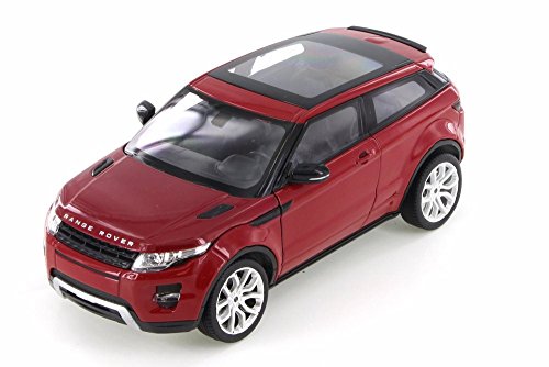 image for Welly Land Rover Range Rover Evoque SUV w/ Sunroof, Dark Red 24021/4D 