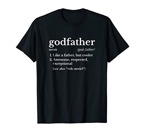 Mens Fathers Day Gift For Godfather Gifts From Godchild Shirt