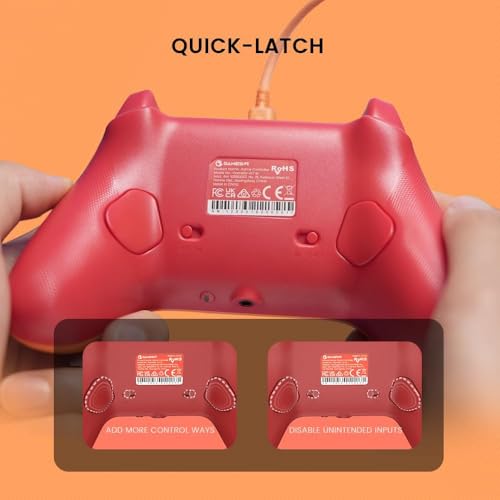 GameSir G7 SE Controle com Fio para PC, Xbox One, Xbox Series X|S, Gamepad para Jogos Plug and Play (Laranja)