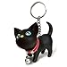 Malltop Cat Keychain, Cute Black Kitten Collar Bell Keyring for Handbag
