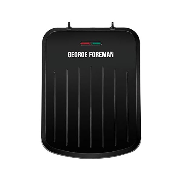George-Foreman-25800-Small-Fit-Grill-Versatile-Griddle-Hot-Plate-and-Toastie-Machine-with-Speedy-Heat-Up-and-Easy-Cleaning-Black George Foreman 25800 Small Fit Grill - Versatile Griddle, Hot Plate and Toastie Machine with Speedy Heat Up and Easy…