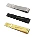 Foryee 3 Pc Set 1.9 Inch Skinny Tie Bar Clip - Silver,Black,Gold