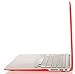 MOSISO Compatible with MacBook Air 13 inch Case (Models: A1466 & A1369, Older Version 2010-2017 Release), Protective Plastic Hard Shell Case Cover, Red