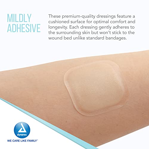 Dynarex DynaDerm Hydrocolloid Dressing, Sterile Moist Bandages Used for