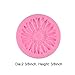 BAKER DEPOT 3D Silicone Cake Decorating Tools Fondant Mold Differet Flower Rose Design Silicone Baking Tool Set of 4 Pink Color
